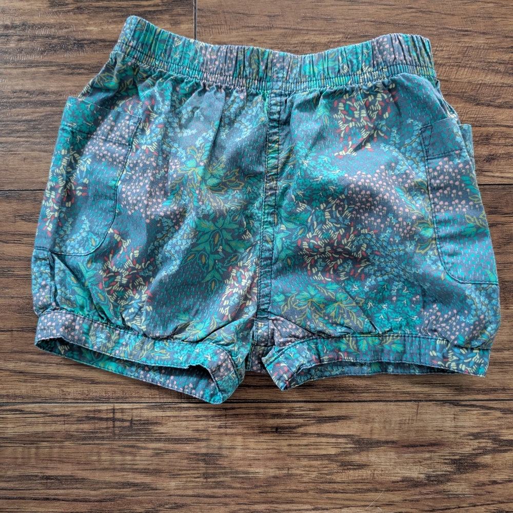 💥3/$24 Tea Collection Teal Floral Kids‎ Shorts